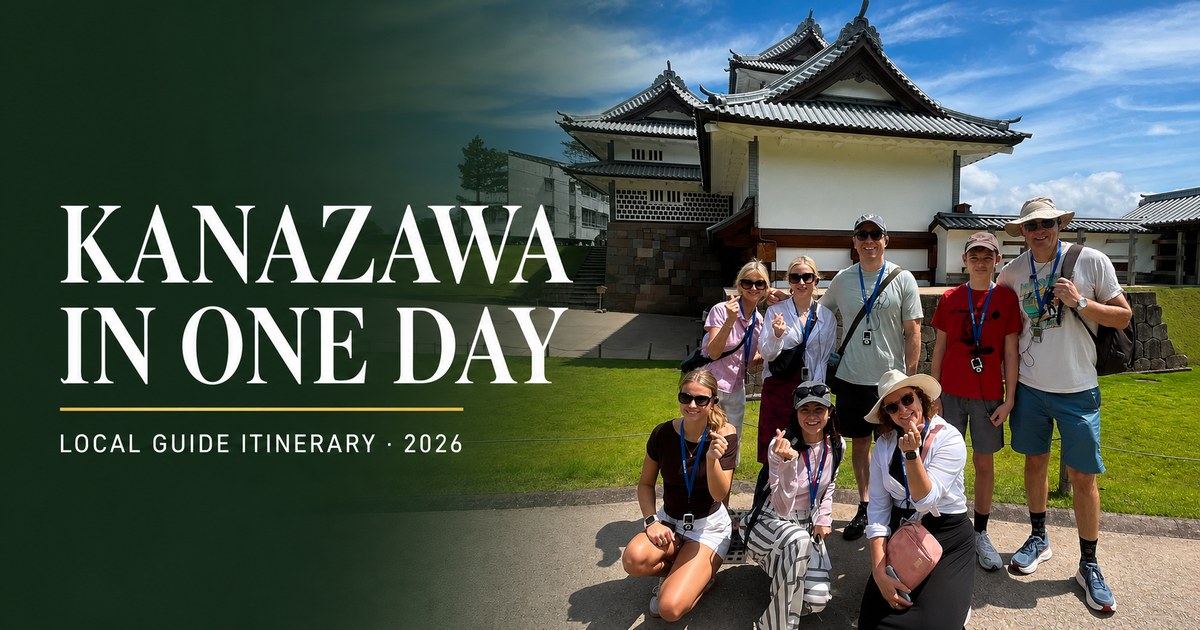 Kanazawa one-day itinerary with local tour guests at Kanazawa Castle